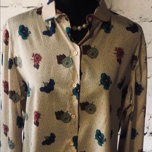 Vintage Givenchy Sport Botanical blouse